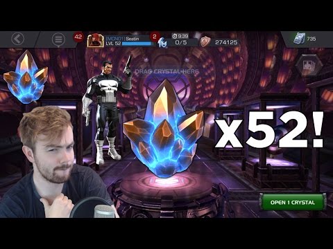 PUNISHER HUNTING - Opening 52 Arena Crystals - Marvel Contest of Champions