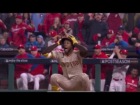 Jurickson Profar EJECTED after Check Swing Strike Out | San Diego Padres vs Phillies Game 3 NLCS