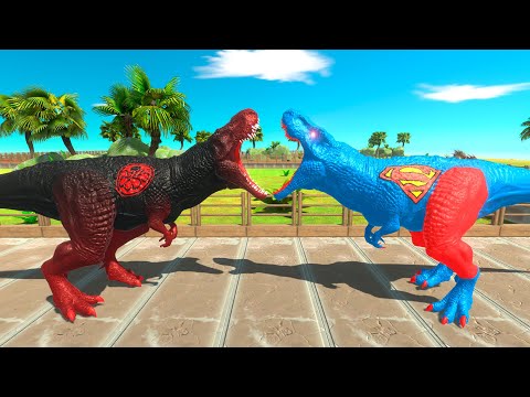 ⚡ CAPTAIN HYDRA T-REX JUNGLE DEATH RUN - 🦖 Animal Revolt Battle Simulator 🦕
