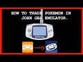 How to trade pokemon in John GBA Emulator by data transfer. (Link in description)