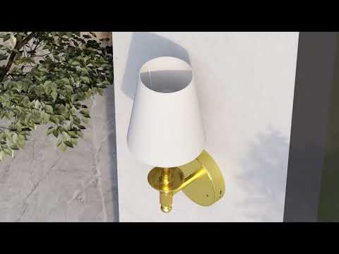 Battery Operated Wall Sconce: Brass Sconces Set of 2 with 2 Remote & 2 Dimmable Bulb Brushed Gold Rechargeable Cordless Sconces Wall Decor Set of Two Wall Light for Bedroom Living Room