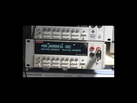 Keithley 2001 in 8.5 digit mode with 20VDC, shorted inputs