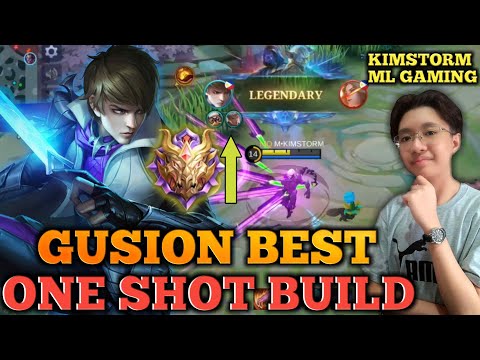 GUSION BEST BUILD 2022 | FAST HAND!!! | MYTHIC RANK GAMEPLAY | KIMSTORM ML GAMING | GUSION MLBB 2022