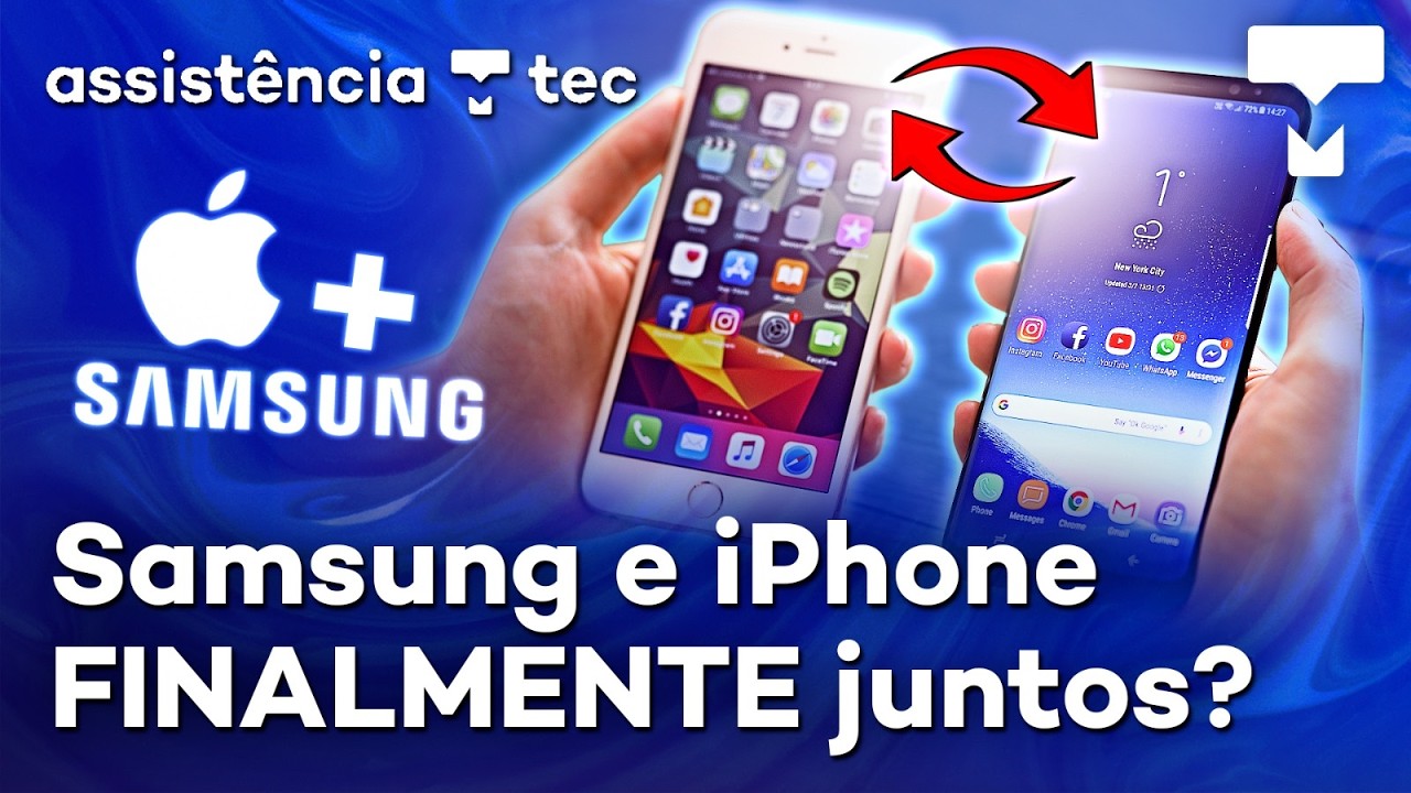 Fim da rivalidade? Samsung libera AirDrop com iPhone! #AssistênciaTec190
