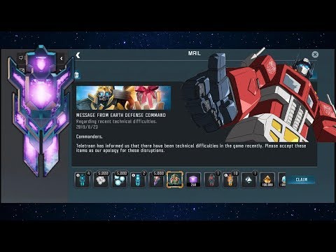 Login Compensation | Finishing Master | x5 Featured Crystals -  Transformers: Forged to Fight