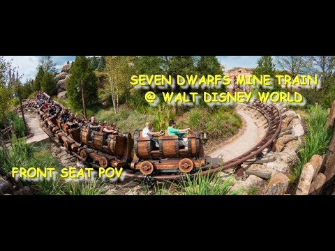 Seven Dwarfs Mine Train Roller Coaster FRONT SEAT POV Full Ride @ Walt Disney World Magic Kingdom
