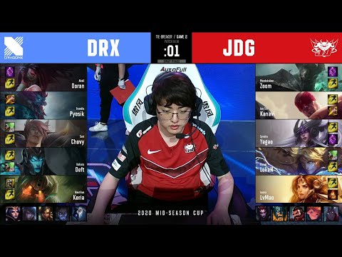 DRX vs JDG | Mid-Season Cup 2020 | Group Stage - Day 2 Match 8 | Tie-Breaker 2 | DragonX vs JDGaming