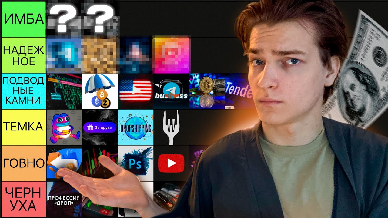 ВСЕ СПОСОБЫ ЗАРАБОТАТЬ В ИНТЕРНЕТЕ: ТИР ЛИСТ