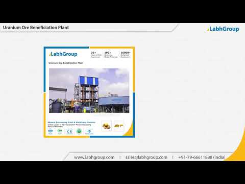 Uranium ore processing beneficiation plant machinery