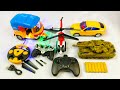Unboxing Remote Control BMW Car RC Rescue Helicopter RC Military Tank Lighting Auto Rickshaw