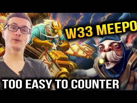 Miracle VS W33 Meepo - Hard Meepo Counter Pick By Miracle Dota 2