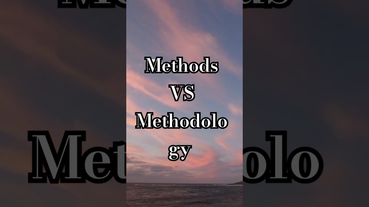 Methods VS Methodology Explained | Research | Rakibul Hasan |