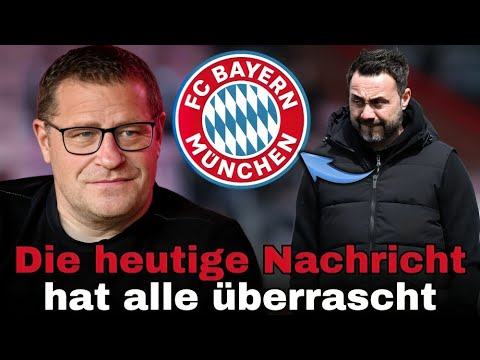 💥Überraschungsbombe! Das hat niemand erwartet! Nachrichten Vom FC Bayern München