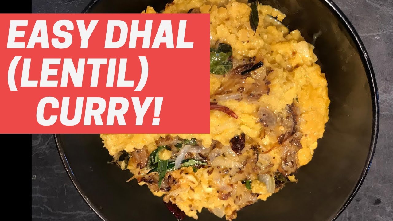 How to make LENTIL CURRY (MYSORE DHAL)