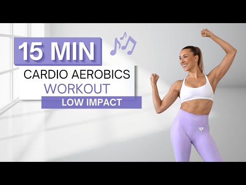 15 min CARDIO AEROBICS WORKOUT | All Standing | Low Impact | No Squats | Move to the Beat ♫