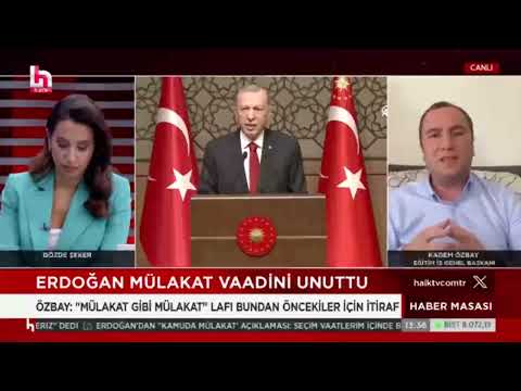 Genel Başkanımız Kadem Özbay, Halk Tv`de Haber Masası programının canlı yayın konuğu oldu, öğretmen atamalarındaki mülakat uygulaması ile ilgili açıklamalarda bulundu. 22/09/2023 | EĞİTİM İŞ