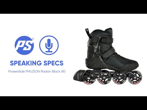 Powerslide Phuzion Radon Black 80 skates - Speaking Specs