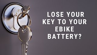 How To Remove Your Ebike Battery If You Lost Your Key: Ecotric Hailong1 Battery