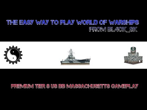 World of Warships PREMIUM Tier 8 US BB Massachusetts CZ/SK - gameplay