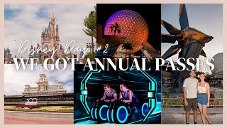 We bought ANNUAL PASSES for Walt Disney World + Rode Tron for the FIRST TIME, Cosmic Rewind & MORE