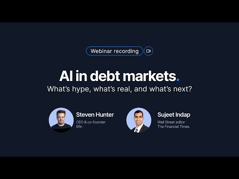 Webinar Replay — AI in debt markets
