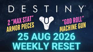 GOD ROLL Machine Gun - Destiny 1 WEEKLY RESET Vendor and Faction Inventory, Weapons and Armor Loot