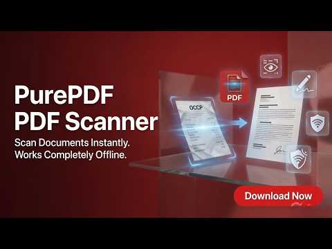 PurePDF: PDF Scanner & Editor video thumbnail