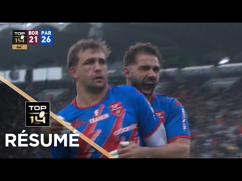 TOP 14 Saison 2025-2026 J15 - Résumé Union Bordeaux-Bègles - Stade Français Paris