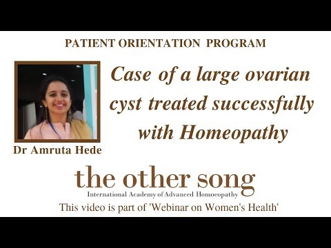 Case of a large ovarian cyst treated successfully with homeopathy