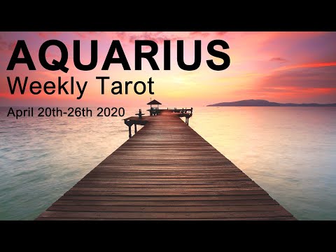 AQUARIUS WEEKLY TAROT READING  "STEP INTO YOUR LIGHT AQUARIUS!"  April 20th-26th 2020 Forecast