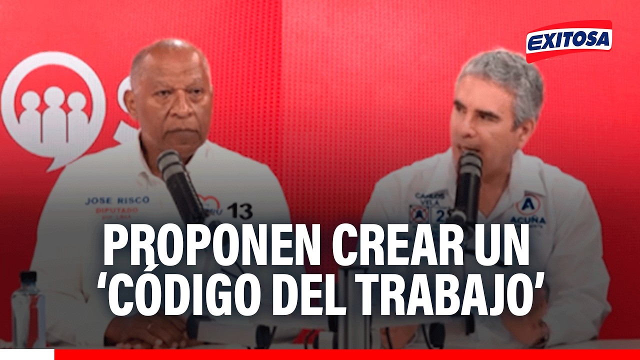 🔴🔵 José Risco propone volver al congreso creando el ‘Código del Trabajo’: “No existe uno en el país”
