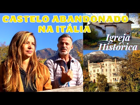 Castelo abandonado e Igreja Santa Caterina em Ponte Nelle Alpi