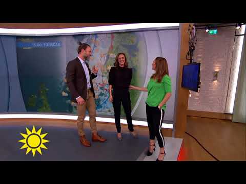 Buuu – här skrämmer Maria och Peter meteorologen - Nyhetsmorgon (TV4)