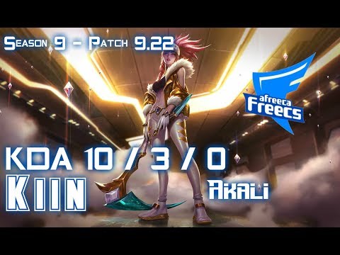 AFs Kiin AKALI vs CAMILLE Top - Patch 9.22 KR Ranked
