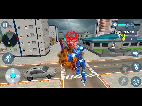 Dolphin Robot Jet Drone Transform Robot War: Blue Robot Transform - Android Gameplay