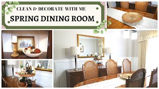 Clean & Decorate My Dining Room 2021| Spring Dining Room Decor 2021 | Classic Traditional Decor