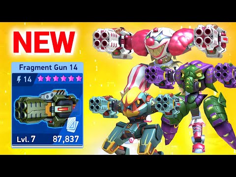 New Weapon Fragment Gun 14 with Panther Redox Guardian - Mech Arena