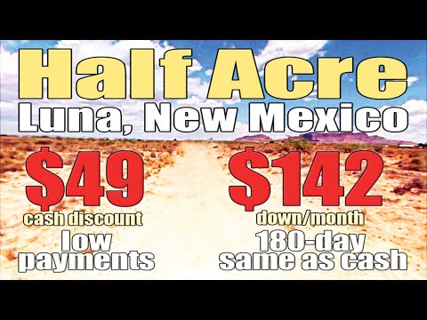 180-Day Same as Cash: 142 Down/Month Half Acre in Luna County, NM!