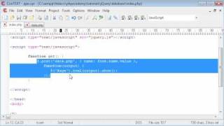 Download the video "PHP Tutorials: jQuery: Get data from MySQL Database without refreshing"