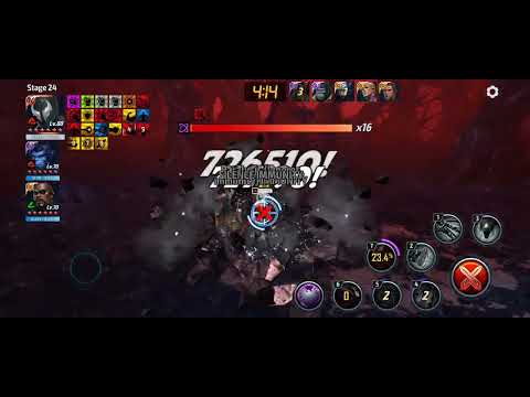 MARVEL FUTURE FIGHT venom world boss knull stage 24 with rage