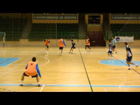 LNFS Partido Caja Segovia F.S. - Barcelona. entrenamiento jueves 1/12/2011