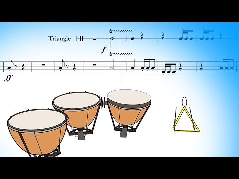 Brahms – Symphony No. 4 – III. Allegro giocoso – Timpani and Triangle