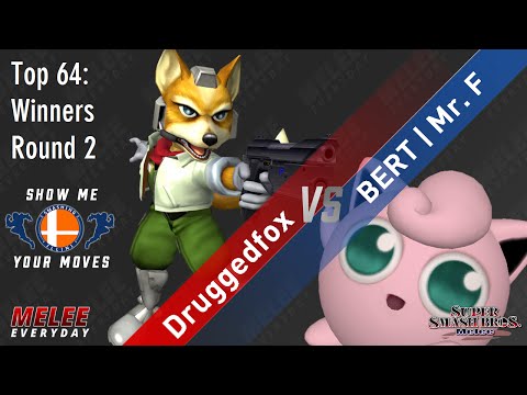 SMYM 17 - Druggedfox (Fox) vs. BERT | Mr. F (Jigglypuff) - SSBM - Top 64, WR2