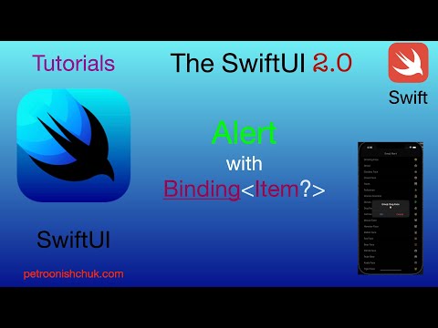 Alert  with Binding Item?.  SwiftUI. (Xcode 12.5. Swift 5.4)