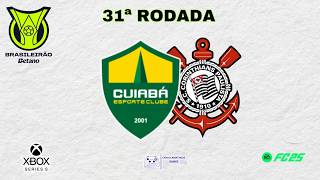 31ª Rodada - Cuiabá x Corinthians- #cuiabá  #corinthians  #brasileirao2024  #simulação