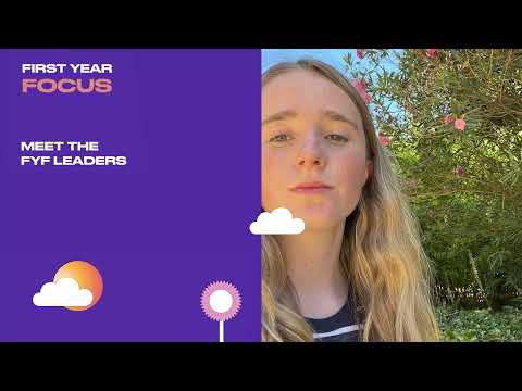 First Year Focus Leader Aoibhin O Byrne