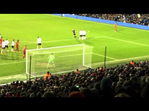 Fulham v Liverpool 2014 Rare Fans Footage Gerrard Penalty to Win Thriller 3-2