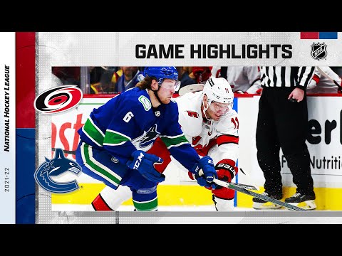 Hurricanes @ Canucks 12/12/21 | NHL Highlights