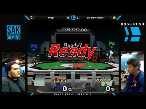 Boss Rush lloD Wave 2 Pools   ShreksWhisper Sheik vs Wisp Captain Falcon