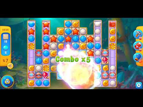 Fishdom. 5834 level no boosters and diamonds